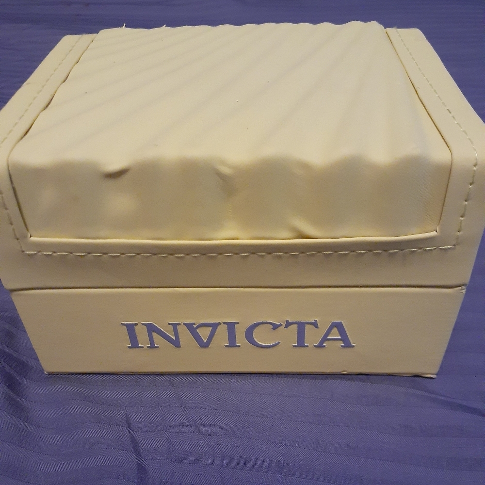INVICTA Authentic Yellow Watch Box Storage Case Presentation Display LARGE.